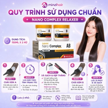 Thuốc Duỗi Tóc Siêu Phục Hồi RELAXER Nano Complex 150ml X2 - Công Nghệ Mới Minzihair Giá Ưu Đãi 175k 3