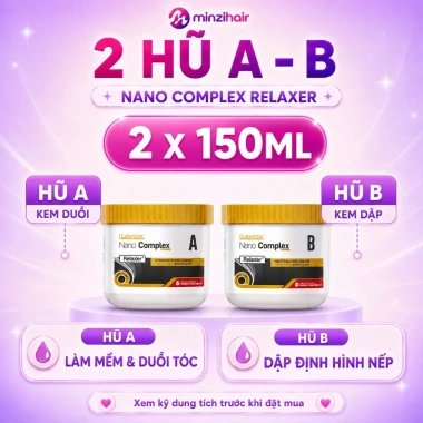 Thuốc Duỗi Tóc Siêu Phục Hồi RELAXER Nano Complex 150ml X2 - Công Nghệ Mới Minzihair Giá Ưu Đãi 175k 10