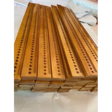 Thước gỗ giáo viên 30-50-60cm gỗ sồi sơn bóng mịn - Giá ưu đãi 36.000 VND
