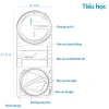 Thước kẻ đa năng 5 trong 1, thước đo hình học xoay 360°, combo học tập 10.900đ 6