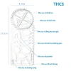 Thước kẻ đa năng 5 trong 1, thước đo hình học xoay 360°, combo học tập 10.900đ 7
