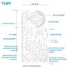 Thước kẻ đa năng 5 trong 1, thước đo hình học xoay 360°, combo học tập 10.900đ 8