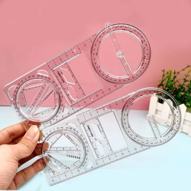 Thước kẻ đa năng xoay 360° đo đa dạng hình học nms - Giá ưu đãi 19.000₫ 9