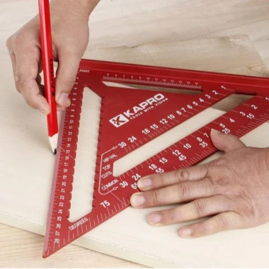 Thước ke góc tam giác hợp kim nhôm 12 đến 7 inch, góc 90 độ chỉ 89.000 VND 3