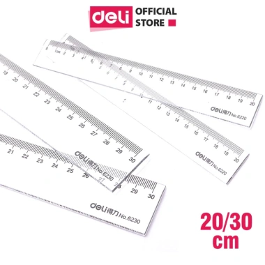 Thước kẻ nhựa Deli 20-30-50cm độ bền cao giá chỉ 15.000 VND giảm ngay 4