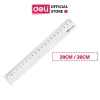 Thước kẻ nhựa Deli 20-30-50cm độ bền cao giá chỉ 15.000 VND giảm ngay 5