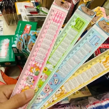 Thước kẻ thẳng bảng cửu chương Aihao cho học sinh - Chỉ 6.000đ (giá gốc 7.740đ) 4