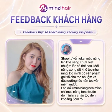 Thuốc Nâng Tone Tóc Minzihair – Kem Nâng Nền & Tẩy Nhẹ Giá 77.000đ Giảm 23% 8