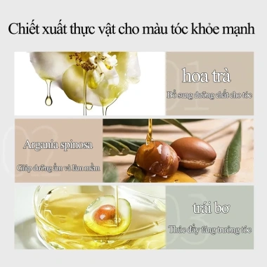 Thuốc nhuộm tóc 2.024 – Màu tóc phổ biến vàng xám, nâu lạnh, kèm dụng cụ, giá 96.330₫