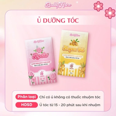 Thuốc nhuộm tóc Buddyhairs màu nâu sữa, nâu trà sữa – không cần tẩy, kem nhuộm tại nhà, chỉ 27.000₫