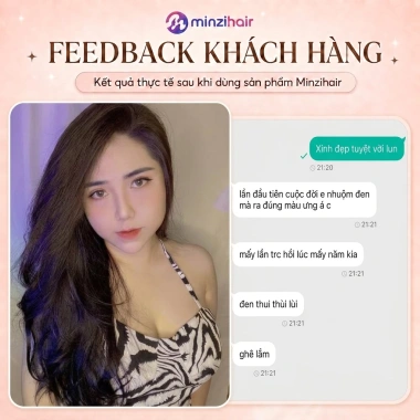 Thuốc nhuộm tóc Màu Đen Tự Nhiên Minzihair - Phủ bạc, hạ nền mọi tóc, chỉ 65.000 8 Thuốc nhuộm tóc Màu Đen Tự Nhiên Minzihair - Phủ bạc, hạ nền mọi tóc, chỉ 65.000 8
