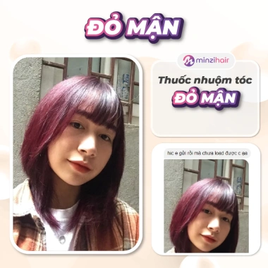 Thuốc nhuộm tóc Màu Đỏ Mận không cần tẩy - Minzihair giá 77.000 VND giảm 20% 3 Thuốc nhuộm tóc Màu Đỏ Mận không cần tẩy - Minzihair giá 77.000 VND giảm 20% 3