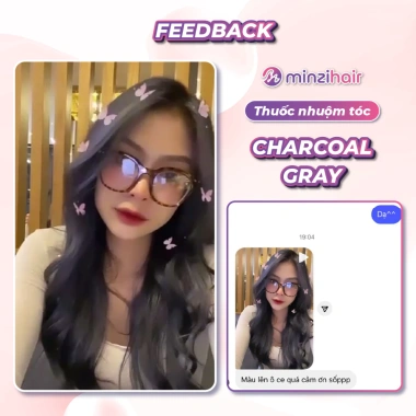 Thuốc nhuộm tóc Minzihair Charcoal Gray – Đen Chì, Xám Chì, Giá chỉ 149.000₫ (giảm từ 192.210₫) 5 Thuốc nhuộm tóc Minzihair Charcoal Gray – Đen Chì, Xám Chì, Giá chỉ 149.000₫ (giảm từ 192.210₫) 5