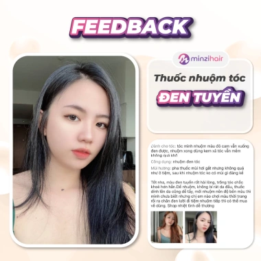Thuốc nhuộm tóc Minzihair Đen Tuyền - Lên màu từ mọi nền tóc, giảm 20% 3 Thuốc nhuộm tóc Minzihair Đen Tuyền - Lên màu từ mọi nền tóc, giảm 20% 3