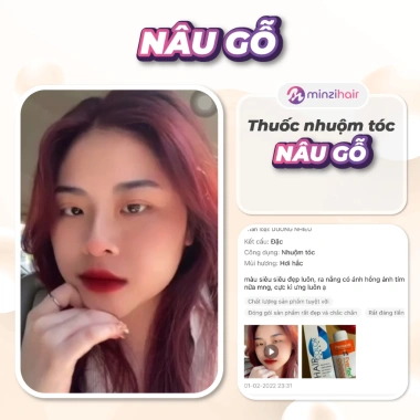 Thuốc nhuộm tóc Minzihair Màu Nâu Gỗ lên từ Nâu Sáng, không cần tẩy - 77.000₫ 6 Thuốc nhuộm tóc Minzihair Màu Nâu Gỗ lên từ Nâu Sáng, không cần tẩy - 77.000₫ 6