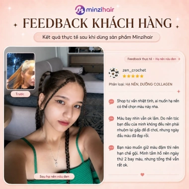 Thuốc nhuộm tóc nâu đen Minzihair HCM – phủ bạc, không tẩy, chỉ 89.100₫ 7 Thuốc nhuộm tóc nâu đen Minzihair HCM – phủ bạc, không tẩy, chỉ 89.100₫ 7