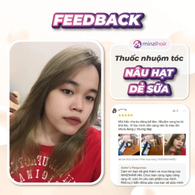 Thuốc Nhuộm Tóc Nâu Hạt Dẻ Sữa Minzihair - Không Cần Tẩy - Giá chỉ 77.000đ 6 Thuốc Nhuộm Tóc Nâu Hạt Dẻ Sữa Minzihair - Không Cần Tẩy - Giá chỉ 77.000đ 6