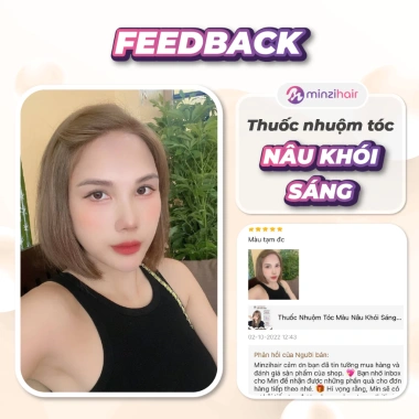 Thuốc nhuộm tóc nâu khoi sáng không tẩy - Minzihair HCM chỉ 149.000đ (giá gốc 193.700đ) 3