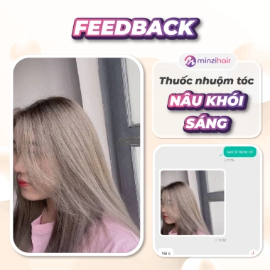 Thuốc nhuộm tóc nâu khoi sáng không tẩy - Minzihair HCM chỉ 149.000đ (giá gốc 193.700đ) 6