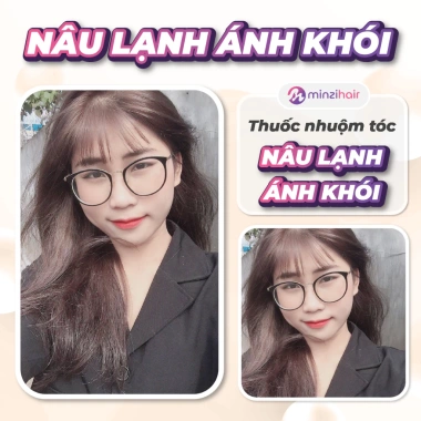 Thuốc nhuộm tóc Nâu Lạnh Ánh Khói không tẩy - Minzihair HCM, giá 77.000₫ 3