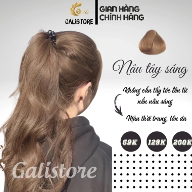 Thuốc nhuộm tóc Nâu Tây Sáng không tẩy kèm OXY trợ nhuộm Galistore Giá 65.000₫ 2 Thuốc nhuộm tóc Nâu Tây Sáng không tẩy kèm OXY trợ nhuộm Galistore Giá 65.000₫ 2