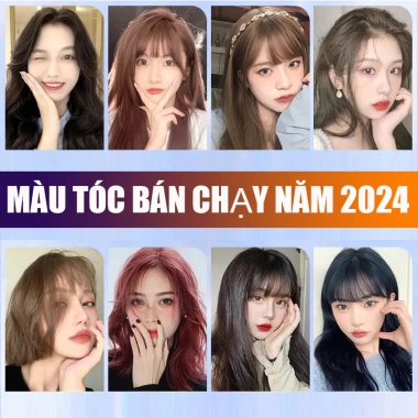 Thuốc nhuộm tóc nâu vàng nhạt không cần tẩy, kem tại nhà FENKANG tặng dụng cụ