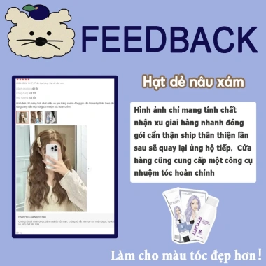 Thuốc nhuộm tóc nâu xám hạt dẻ - Bộ dụng cụ nhuộm đầy đủ, giá chỉ 81.114₫