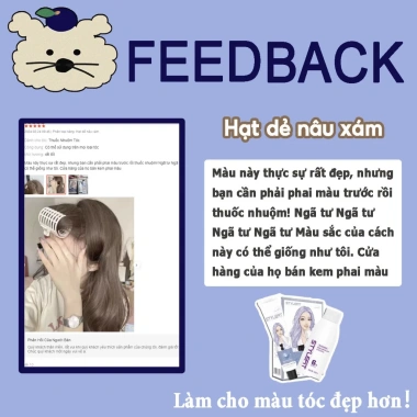 Thuốc nhuộm tóc nâu xám hạt dẻ - Bộ dụng cụ nhuộm đầy đủ, giá chỉ 81.114₫ 4 Thuốc nhuộm tóc nâu xám hạt dẻ - Bộ dụng cụ nhuộm đầy đủ, giá chỉ 81.114₫ 4