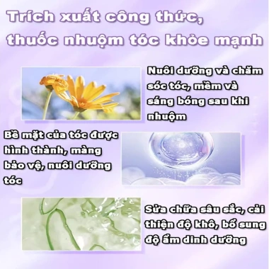 Thuốc nhuộm tóc nâu xám hạt dẻ - Bộ dụng cụ nhuộm đầy đủ, giá chỉ 81.114₫