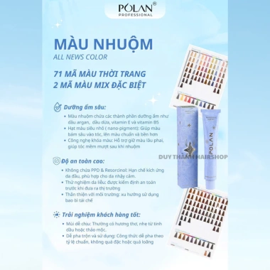 Thuốc nhuộm tóc POLAN chính hãng 90g Bản xanh 2.025 – Màu Trung, hệ Nhật, giá 58k 3