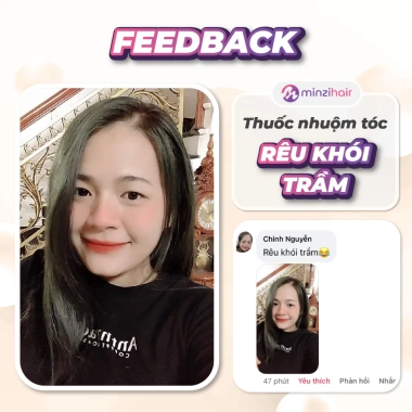 Thuốc nhuộm tóc Rêu Khói Trầm không tẩy - Minzihair HCM, giá chỉ 77.000₫ 4