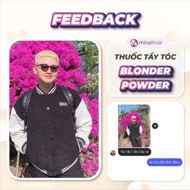 Thuốc tẩy tóc tại nhà Minzihair Bleaching Powder An toàn không xơ tóc, không rát da đầu giá 79.000₫ 5