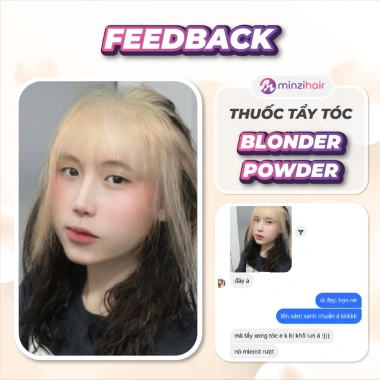 Thuốc tẩy tóc tại nhà Minzihair Bleaching Powder An toàn không xơ tóc, không rát da đầu giá 79.000₫ 6
