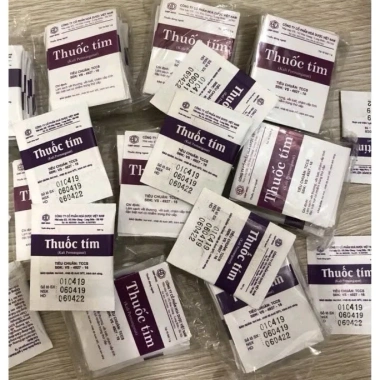 Thuốc Tím Dùng Ngoài 10 Gói - Tắm & Lau Rửa, Diệt Vi Khuẩn, Giảm Mùi, Giá 30.000₫