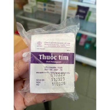Thuốc Tím Dùng Ngoài 10 Gói - Tắm & Lau Rửa, Diệt Vi Khuẩn, Giảm Mùi, Giá 30.000₫