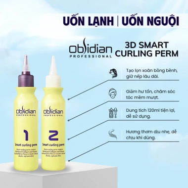 Thuốc Uốn Lạnh 3D Obsidian Chính Hãng 120-500ml Lọn Tóc Xoăn Bồng Bềnh 140.000đ 6 Thuốc Uốn Lạnh 3D Obsidian Chính Hãng 120-500ml Lọn Tóc Xoăn Bồng Bềnh 140.000đ 6