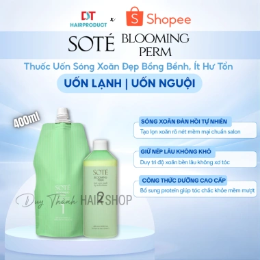 Thuốc Uốn Lạnh SOTE Blooming Perm 400ml - Giữ Nếp Lâu, Tạo Sóng Tự Nhiên, pH 9.5 Thuốc Uốn Lạnh SOTE Blooming Perm 400ml - Giữ Nếp Lâu, Tạo Sóng Tự Nhiên, pH 9.5