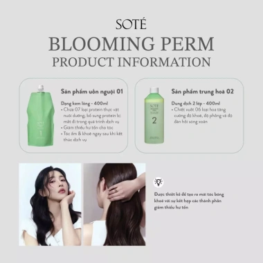 Thuốc Uốn Lạnh SOTE Blooming Perm 400ml - Giữ Nếp Lâu, Tạo Sóng Tự Nhiên, pH 9.5 3 Thuốc Uốn Lạnh SOTE Blooming Perm 400ml - Giữ Nếp Lâu, Tạo Sóng Tự Nhiên, pH 9.5 3