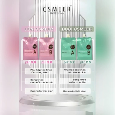 Thuốc Uốn Nóng CSMEER 970g - Duỗi Ép Tóc Bóng, Căng Sóng, Nhe Mùi, Giá 140.000₫ 4 Thuốc Uốn Nóng CSMEER 970g - Duỗi Ép Tóc Bóng, Căng Sóng, Nhe Mùi, Giá 140.000₫ 4