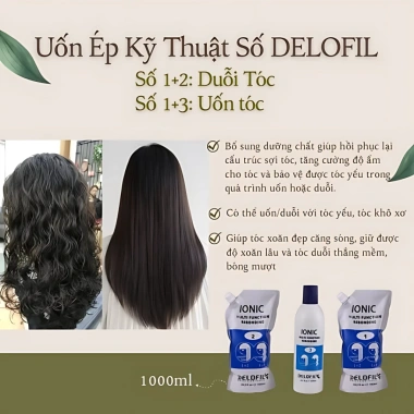 Thuốc Uốn Nóng DELOFIL 1.000ml – Duỗi Ép, Tóc Căng Sóng, Bóng Mượt 140k 2 Thuốc Uốn Nóng DELOFIL 1.000ml – Duỗi Ép, Tóc Căng Sóng, Bóng Mượt 140k 2