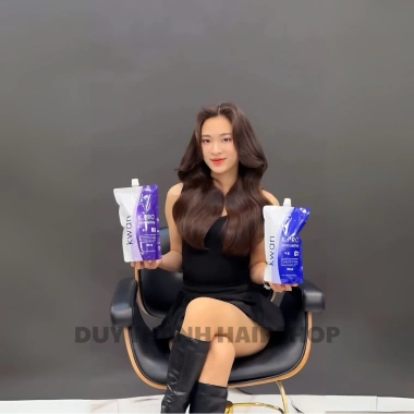 Thuốc Uốn Nóng Duỗi Ép Tóc KWAN Professional 1.000ml Chính Hãng – Uốn Căng Sóng, Ép Bóng Mềm, 240k 2