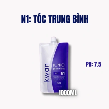 Thuốc Uốn Nóng Duỗi Ép Tóc KWAN Professional 1.000ml Chính Hãng – Uốn Căng Sóng, Ép Bóng Mềm, 240k 10