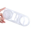 Thước vẽ NLINNI 360 độ - Đo hình học, góc, di chuyển, mẫu nhựa tiểu học 4
