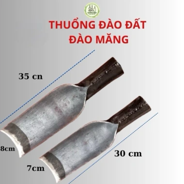 Thuổng đào đất thép nhíp dày dặn, sắc bén - Đánh bầu, trồng cây đào măng, giá chỉ 75.000₫ (giá gốc 93.000₫)