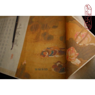 Thượng Lâm Phú Uyên Ương Đồ 520cm Luyện Chữ Hán Tiểu Khải - Tặng Bút Mực & Dây Tua Rua - 52.000đ 3