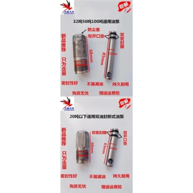 Thủy Lực Dọc 500kg, bơm dầu 20-32 tấn piston đôi niêm phong, chống bụi, lõi IJBU - Giá 126.075₫