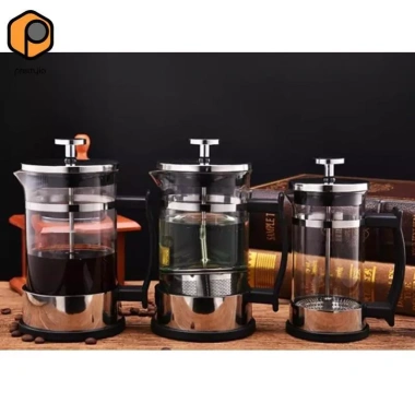 Thủy tinh không gỉ French Press 350ml - Cafetiere trà và cà phê 1-2 cốc, giá chỉ 228.800 VND