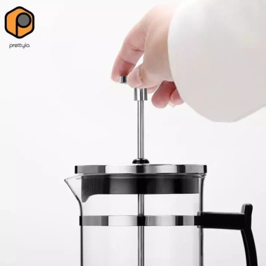 Thủy tinh không gỉ French Press 350ml - Cafetiere trà và cà phê 1-2 cốc, giá chỉ 228.800 VND