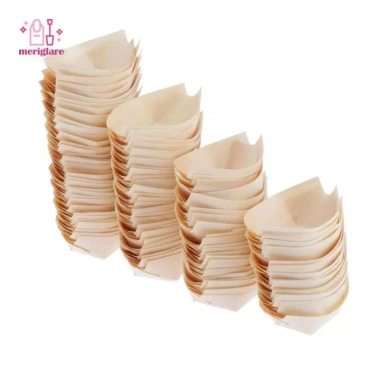 Thuyền & khay phục vụ bằng gỗ Perfe - Dùng một lần, phù hợp nhà hàng, chăm sóc, xe tải thực phẩm, giá ưu đãi 91.300₫