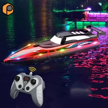 Thuyền RC 30 phút, toàn thân chống nước, đồ chơi mùa hè cho trẻ 6‑12 & người lớn, hồ bơi 3